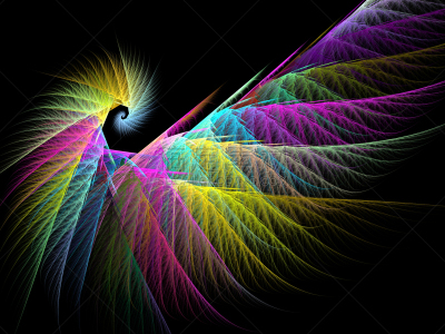 绘画插图,分形,抽象,螺线,黑色背景,纹理效果,空的,暗色,几何形状,橙色