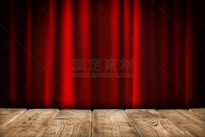 空的,窗帘,背景,木制,红色,室内,桌子,事件,波兰,美术工艺