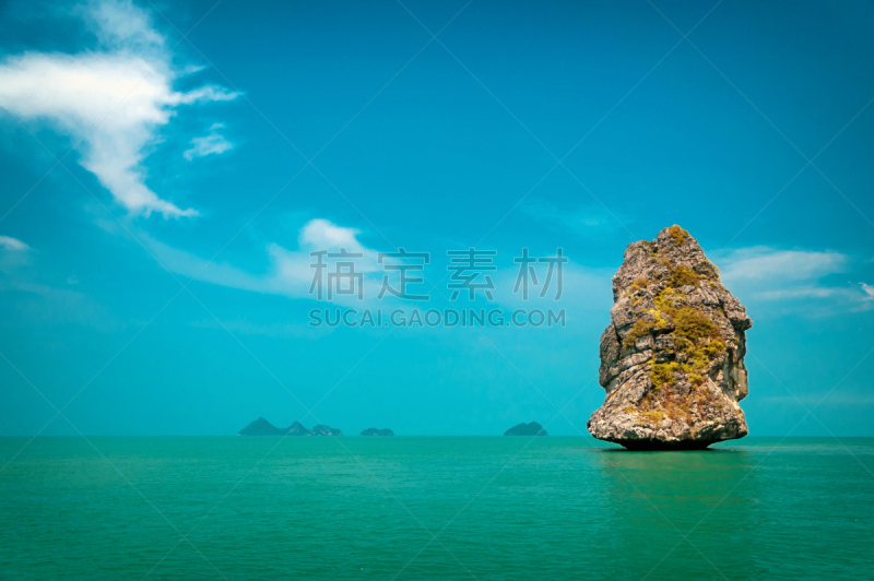 泰国,安通群岛国家海洋公园,泻湖,丁字裤,海景,洞穴,太平洋,雨林,海岸线,苏梅岛