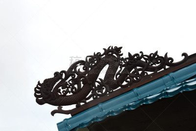 婆罗洲岛,传统,顶部,雕刻物,屋顶,建筑体,迪雅克人,加里曼丹,犀鸟,艺术家