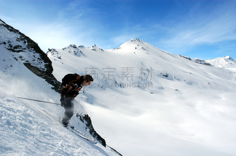 液氮,酷,陡峭,天空,度假胜地,水平画幅,雪,旅行者,偏远的,户外