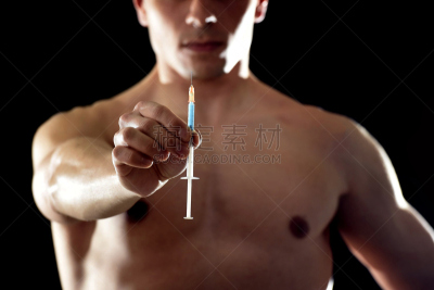 类固醇,运动,注射器,田径运动员,概念,不诚实,躯干,胸部,水平画幅,风险