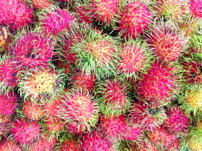 红毛丹,清新,背景,水平画幅,维生素,夏天,组物体,异国情调,特写,泰国