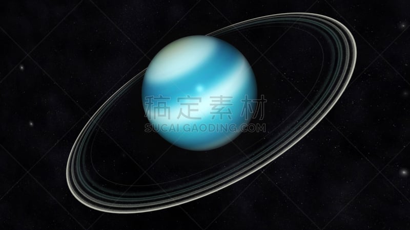 天王星,天空,未来,气候,水平画幅,轨道运行,土星,无人,月亮,绘画插图