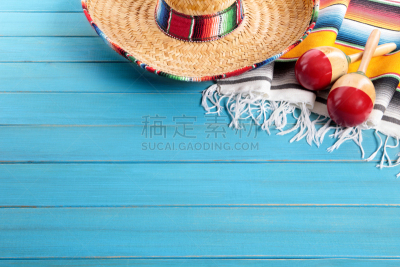留白,背景,马拉卡,宽边帽,毛织巾,毯子,边框,水平画幅,纺织品,草帽