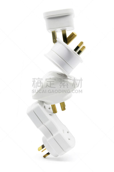 能源,垂直画幅,电插头,插座,无人,白色背景,背景分离,影棚拍摄,电源,叠