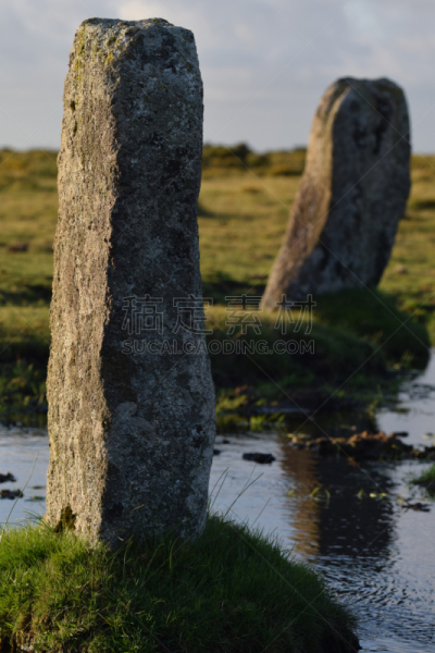 bodmin moor,数字9,圆形,石材,垂直画幅,石圈,康沃尔,风化的,无人,英国