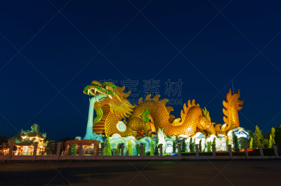 建筑,泰国,龙,黄金,素攀武里府,水平画幅,无人,符号,巨大的,脆弱