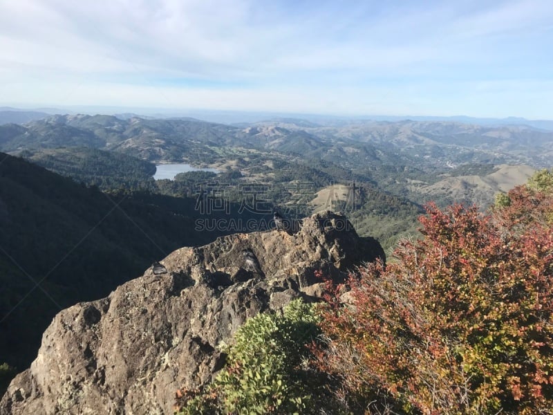 看风景,山,便帽,视角,旅途,纹理效果,山脊,塔马尔帕斯山州立公园,加利福尼亚,逃避现实