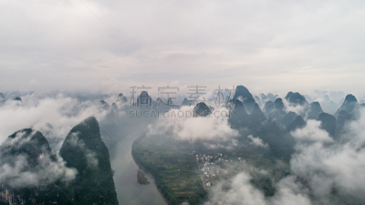 云,山,圆形,绿色,天空,美,公园,水平画幅,石灰石,户外