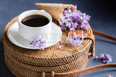柳条,夏天,蓝色,春天,丁香花,咖啡杯,贺卡,混凝土,包,上装
