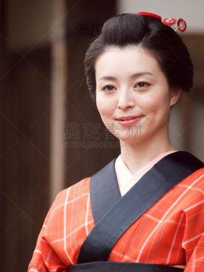 江户时代,日本人,和服,时尚,女人,垂直画幅,京都府,户外,仅成年人,京都市