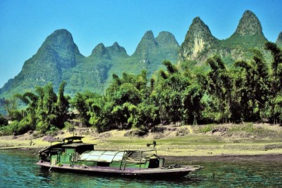 漓江,风景,乘船游,桂林山水,喀斯特,旅游目的地,水平画幅,地形,无人,户外