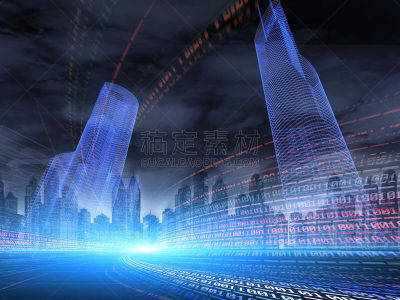 城市,数字化显示,电,技术,未来,能源,夜晚,市区路,现代,电源