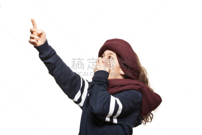 肖像,女孩,红色,青少年,青春期,水平画幅,注视镜头,进行中,白人,白色