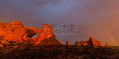 犹他,秋天,沙漠,雨,乌云,马蹄弯,野生白山羊,羚羊谷,著名自然景观,全球变暖