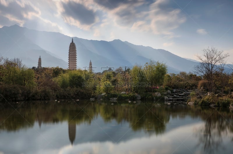 大理,崇圣寺三塔,云南省