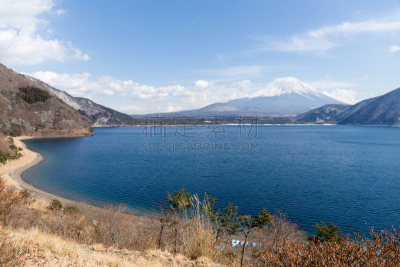 富士山,本栖湖,自然,天空,里山,宁静,非都市风光,水平画幅,地形,雪