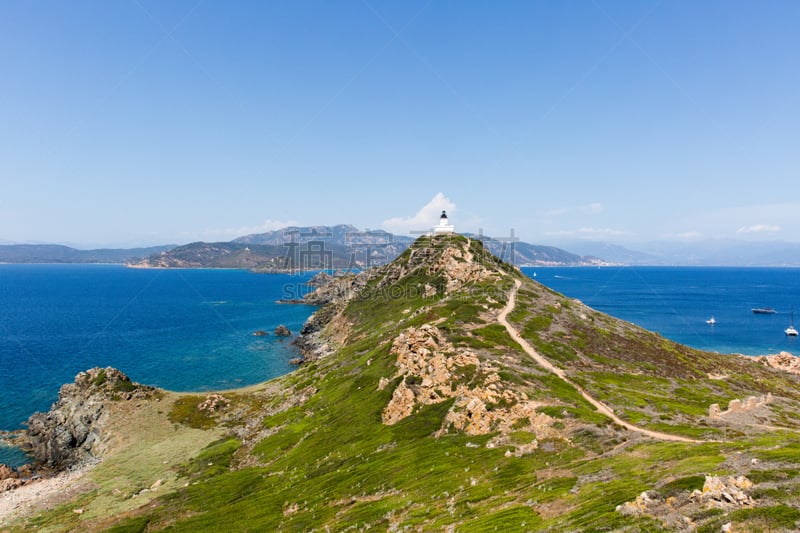 赤血岛,水,群岛,草原,水平画幅,高视角,山,无人,户外,灯塔楼