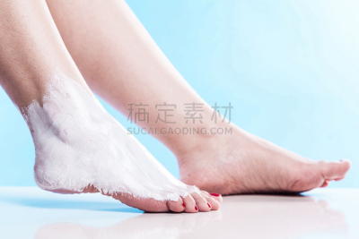 干的,足,皮肤,奶油,脚掌,皮肤病学,水平画幅,人类脚趾,白人,仅成年人