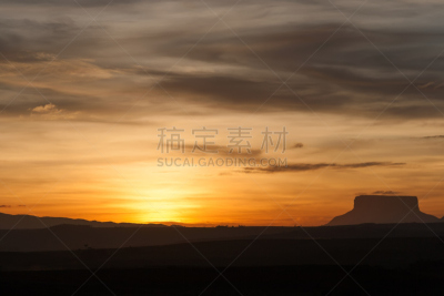 南美,天空,水平画幅,山,罗赖马山,无人,阴影,户外,美洲,拉格兰萨巴那