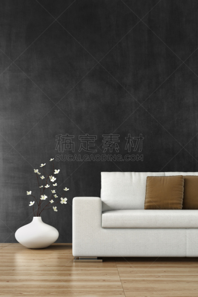 沙发,起居室,等候室,垂直画幅,正面视角,留白,形状,墙,无人,家具