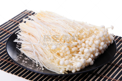 针叶,食用菌,分离着色,白色背景,自然,水平画幅,素食,有机食品,组物体,篮子