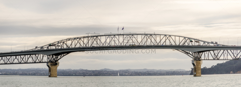 奥克兰,新西兰,waitemata harbour,桥,立交桥,游艇码头,横越,水,天空,新的