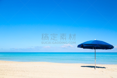 遮阳伞,蓝色,海滩,背景,鸡尾酒,海滩遮阳伞,空的,安静,一个物体,热带气候
