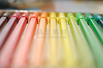 毛毡制品,艾玛马伦,办公室,办公用品,手工艺设备,成一排,水平画幅,绿色,橙色,无人