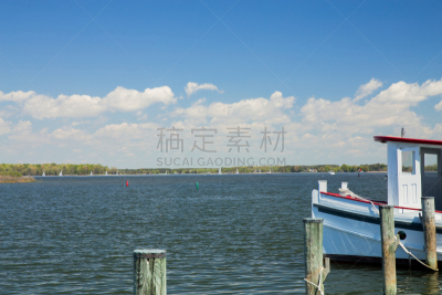 海港,圣迈克尔,船,马里兰,水平画幅,无人,夏天,户外,切萨皮克湾,海景
