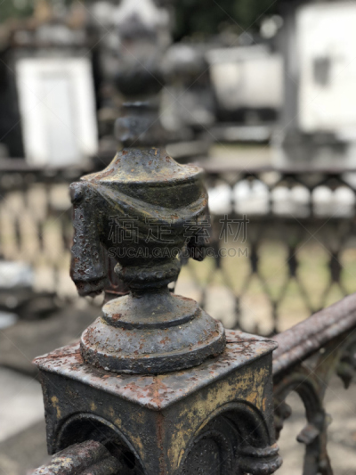 铁艺,纽奥尔良,园林,居住区,网栅栏,垂直画幅,无人,新月城,户外,大门