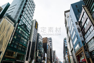 日本,东京,银座,居住区,行人,户外,白昼,拥挤的,城市生活,旅游目的地