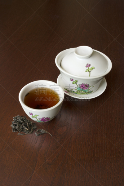 绘画插图,瓷器,荷花,下午茶,桌子,木制,日式茶杯,南非茶,乌龙茶,中国茶