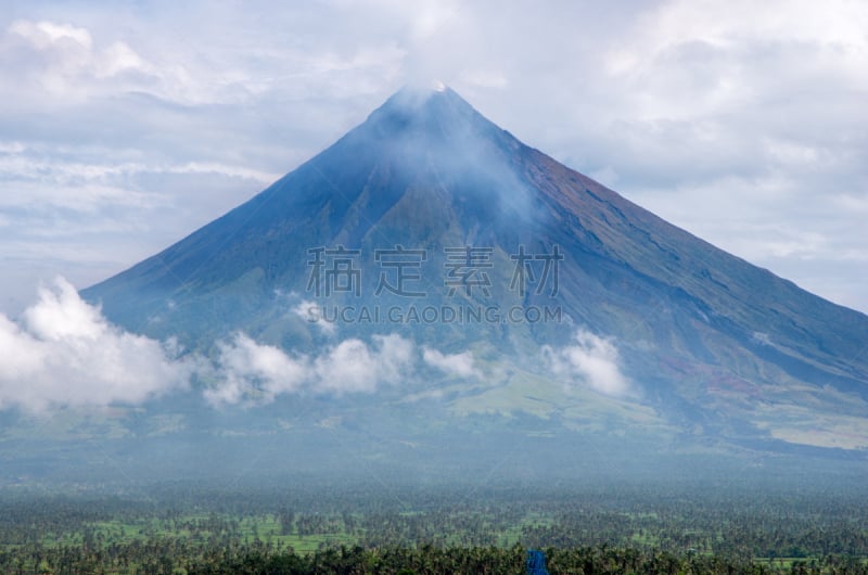 火山,马尔地马荣火山,自然,火山渣锥,水平画幅,圆锥,阿尔拜省,无人,菲律宾,户外