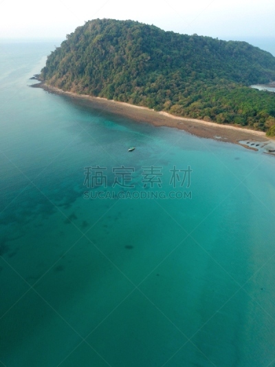 缅甸,海滩,航拍视角,影片摄制组,南,直升机拍摄,船,无人机,波浪,礁石