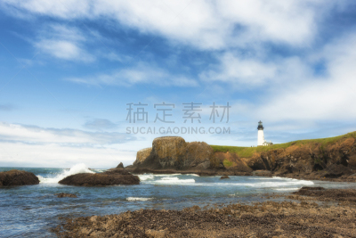 雅吉纳主灯塔,海滩,圆石,摄像机拍摄角度,罗德新港,纽波特,德国柏林夏洛坦堡宫殿,纽波特比奇,潮水坑,俄勒冈州