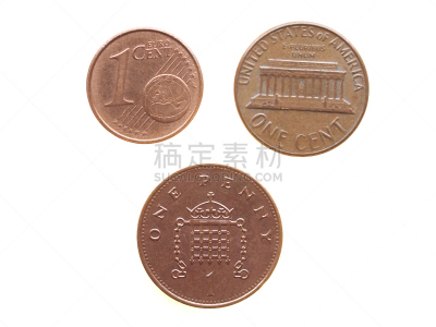 分离着色,1欧元分币,欧洲,商务,背景分离,图像,英格兰,美国,无人