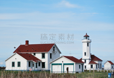 灯塔楼,天空,公园,水平画幅,建筑,无人,汤森德港,建筑外部,户外,草
