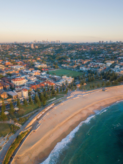 悉尼,城市天际线,海滩,coogee,海岸线,澳大利亚,夏天,户外,晴朗,城市