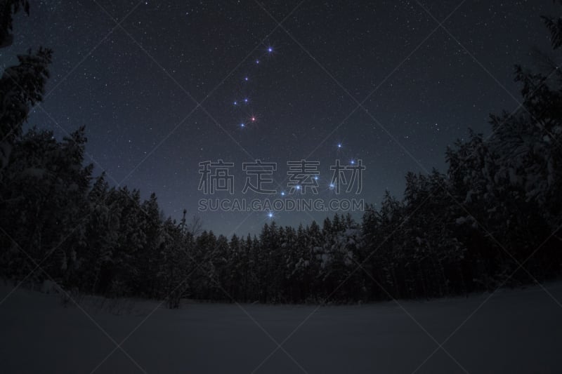 夜晚,冬天,星星,地形,自然美,天空,美,大熊座,水平画幅