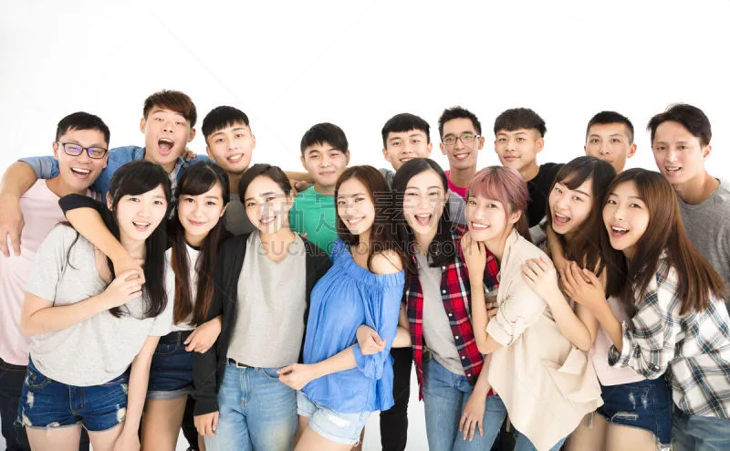 人群 青年人 幸福 学生 亚洲人 中国人 美人 大学生 中国 快乐图片素材下载 稿定素材
