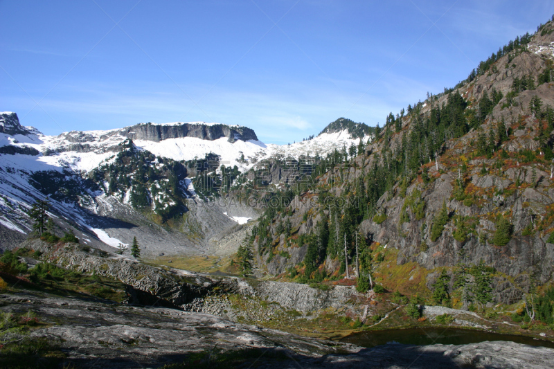 贝克尔山,石南花,草地,华特康县,水平画幅,无人,火山地形,户外,火山,卡斯基德山脉