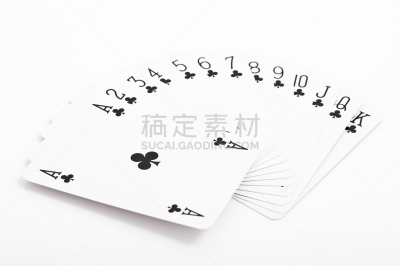套装,白色,扑克牌a,水平画幅,无人,白色背景,背景分离,梅花a,黑色,休闲游戏