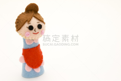 女人,手指木偶,毛绒玩具,留白,水平画幅,毛毡制品,家庭生活,木偶剧,仅成年人