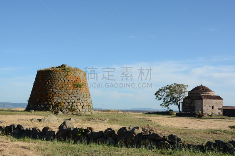 圣诞老公,努拉盖,撒丁岛,考古学,水平画幅,建筑,无人,意大利,摄影