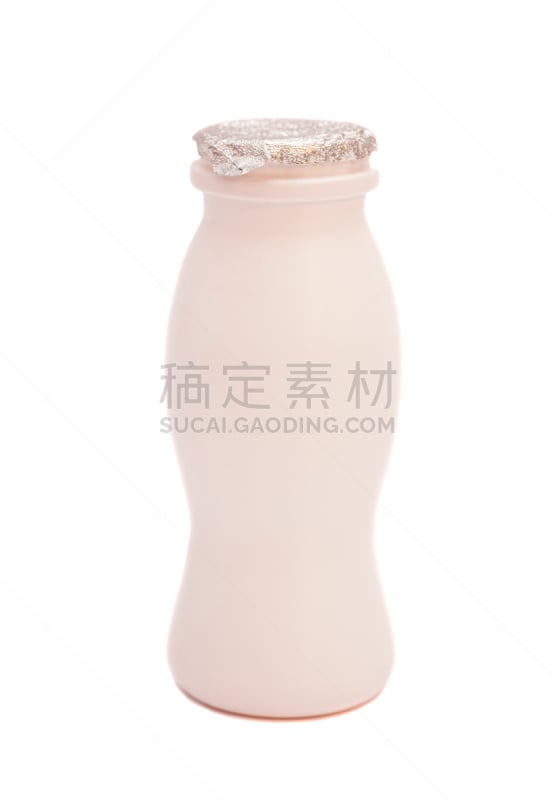 酸奶,塑胶,瓶子,白色,分离着色,垂直画幅,早餐,化妆用品,饮料,特写