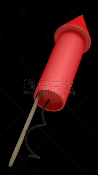 红色,焰火,分离着色,火箭,黑色背景,爆炸性的保险丝,爆竹,垂直画幅,圣诞节,形状