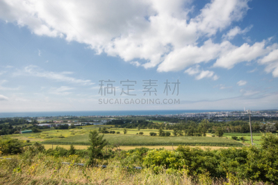 山,日本,北海道,公园,摩托艇,水,天空,美,水平画幅,云