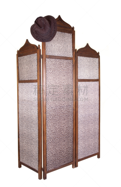 屏风分区,家具,皮革,帽子,豹纹,古老的,纺织品,垂直画幅,图像,柜子